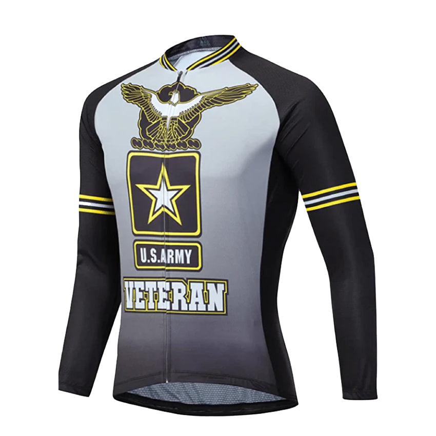 US Army Veteran Long Sleeve Cycling Jersey