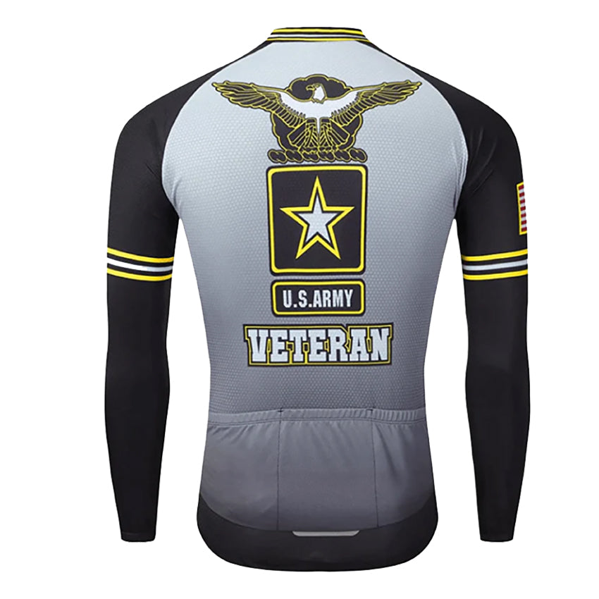 US Army Veteran Long Sleeve Cycling Jersey