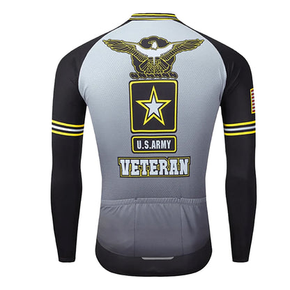 US Army Veteran Long Sleeve Cycling Jersey