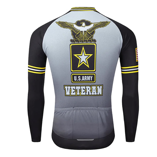 US Army Veteran Long Sleeve Cycling Jersey