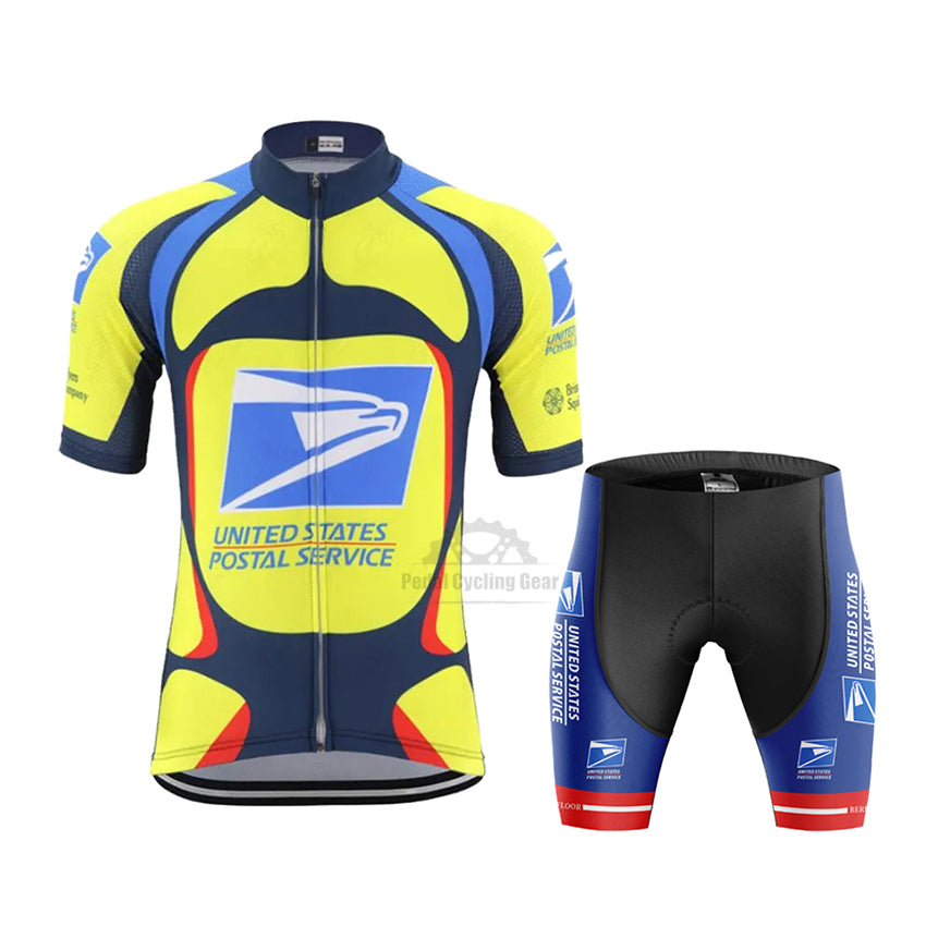 US Postal Service Retro Men's Cycling Jersey Sets