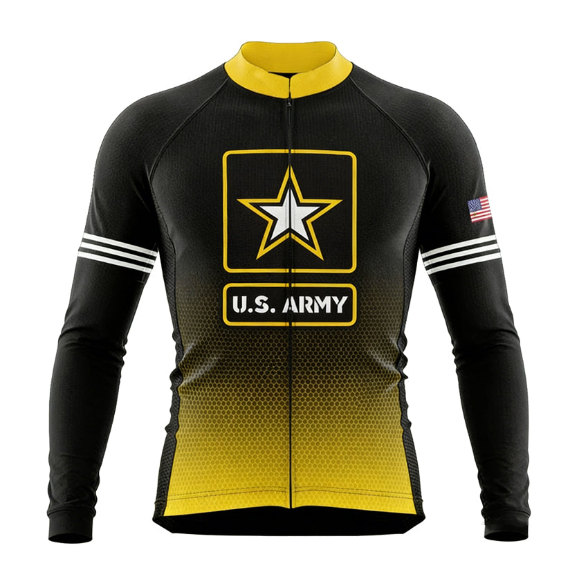 usa army long sleeve cycling jersey