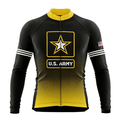 usa army long sleeve cycling jersey
