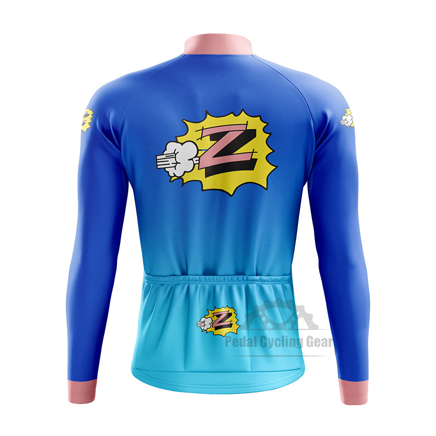 Team Z vetements Long Sleeve Retro Cycling Jersey Greg Lemond