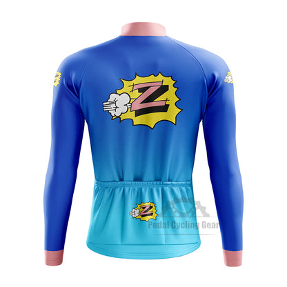 Team Z vetements Long Sleeve Retro Cycling Jersey Greg Lemond