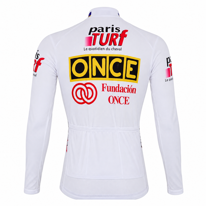 ONCE Paris-Turf Retro Long Sleeve Cycling Jersey, back view