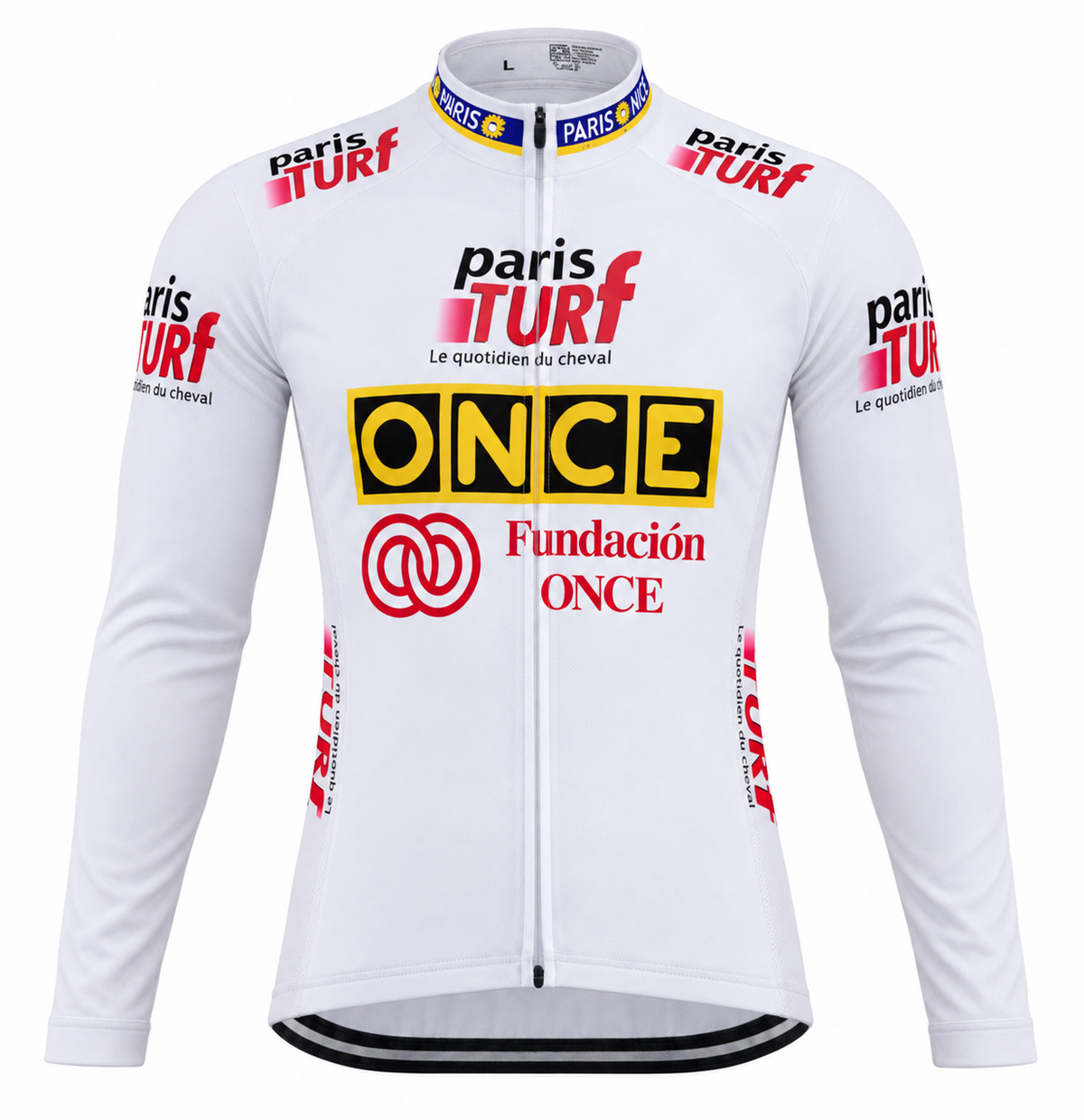 ONCE Paris-Turf Retro Long Sleeve Cycling Jersey, front view