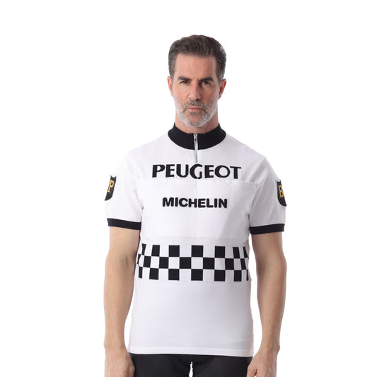Vintage Wool Peugeot Cycling Jersey